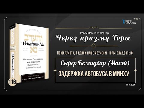 𝟭𝟭𝟲. Через призму Торы: Задержка автобуса в Минху | Бемидбар (Масэй) | Рабби Лев Лэйб Лернер