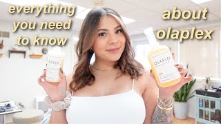 LET'S TALK OLAPLEX: WHAT IS IT? HOW DOES IT WORK? | BREAKING DOWN ALL OF THE PRODUCTS + DEMO