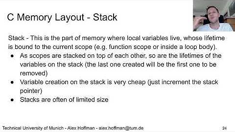 TUM/SIT RTES  - C Programming 8 - Memory Layout