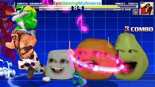 Green Ranger And Superman VS Sweet Tooth And Annoying Orange In A MUGEN Match / Battle / Fight