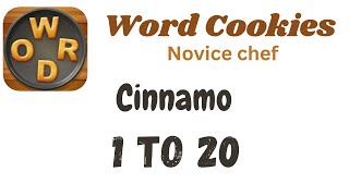 Word Cookies Cinnamon Answers [1 to 20 Levels] | Under Novice chef Category screenshot 5