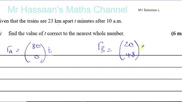 [12] AS/A2 (EDEXCEL) Mechanics (M1)  Solomon Paper L Q6 Vectors