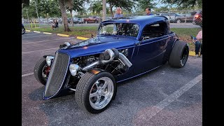 Saturday Night Classic Car Cruise  Old Town Kissimmee FL  04162022  Hot Rods, Resto Mods Ect.