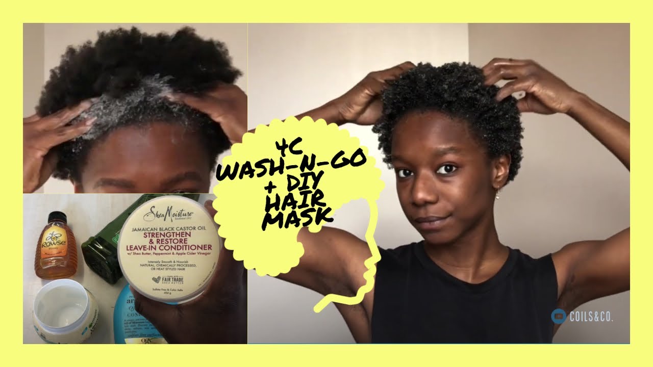 4C WASH N GO + DIY HAIR MASK YouTube