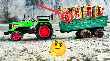 Diy Tractor stuck in mud with parle G mini science project part34|rv hacks|cs toy|Top Little project