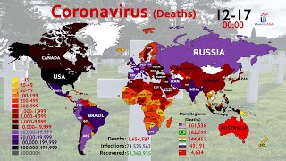 Map Timelapse of Coronavirus (COVID-19) Deaths: Year of 2020