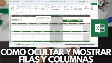 Como ocultar y mostrar filas y columnas en Excel | OFFICE 365 | Excel principiantes | Curso completo