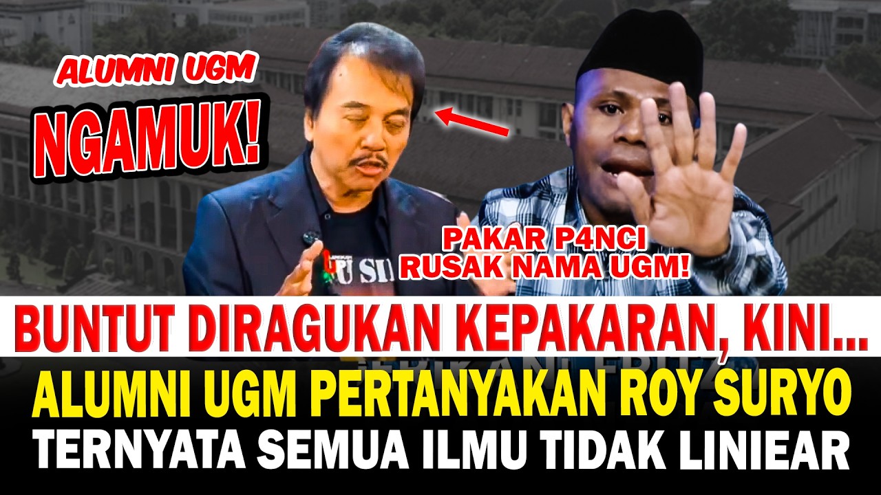 Buntut Kepakaran Roy Suryo Ilmu Tak Linear Ngaku Pakar Telematika, Dipertanyakan Alumni UGM!