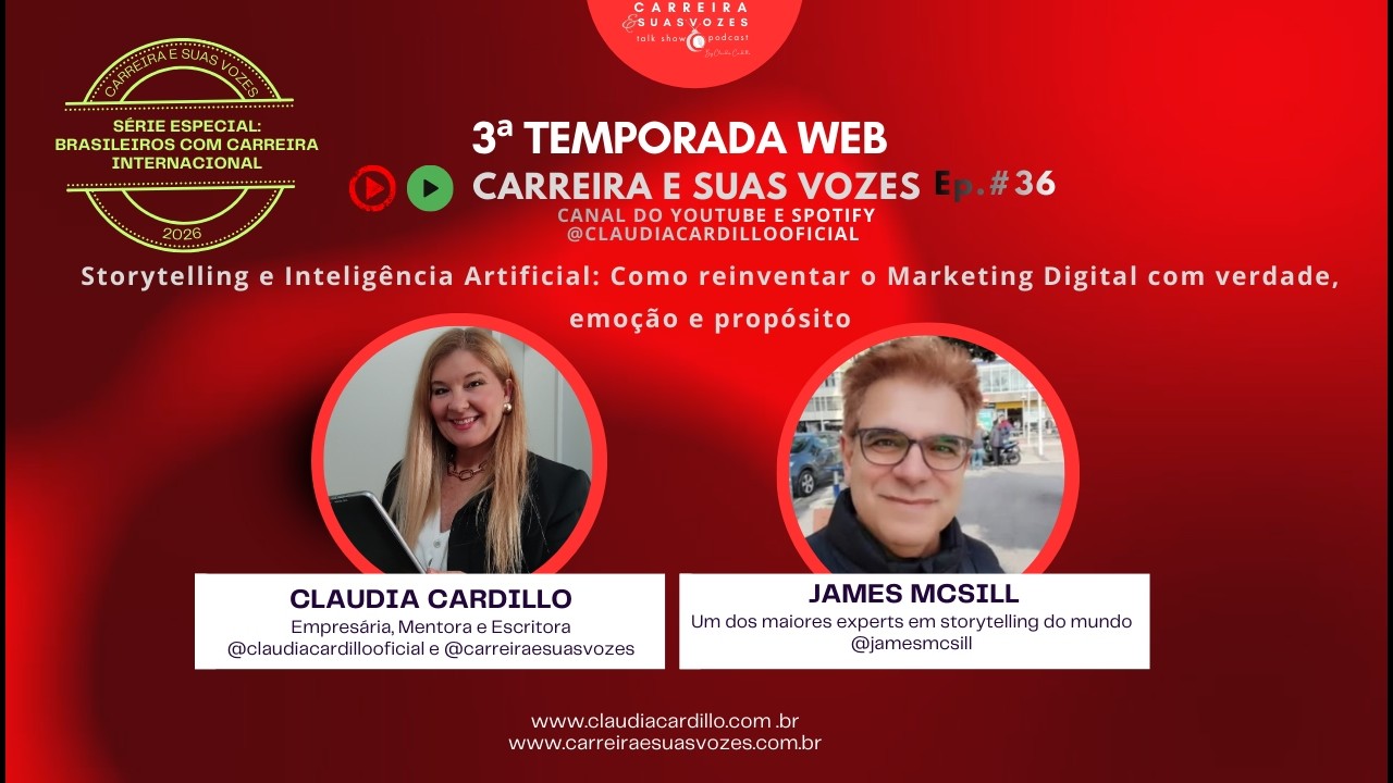 Max Cardillo Claudia Cardillo e James McSill | Storytelling e Inteligência ...