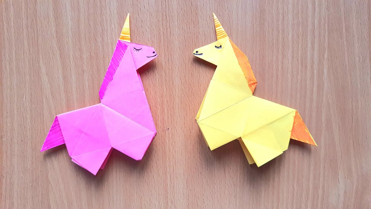 How to Make Origami Paper Unicorn 🦄 For Kids / Paper unicorn / Paper Craft Easy / Origami Horse
