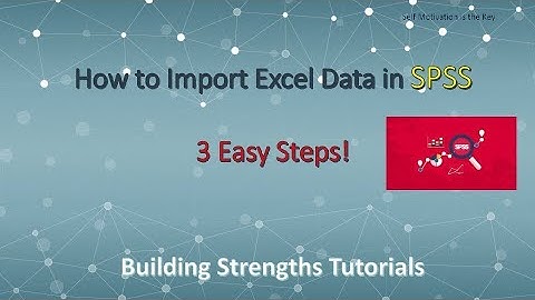 How to Import Excel Data Sheet in SPSS | 3 Easy Steps | SPSS for Beginners | Tutorial