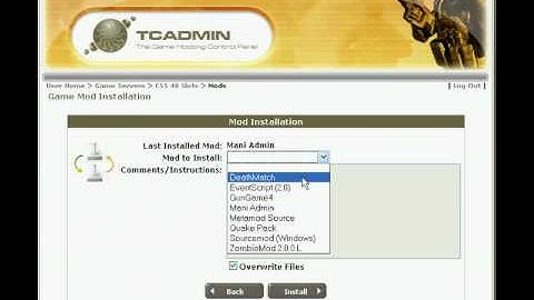 How to install mods to a game server
