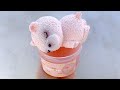 ASMR 🧸 Rosie the Bear from Peachy Jelly Slimes #slime #asmr #slimeasmr #satisfying