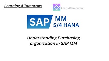 What is Purchasing Organization in SAP MM | Define & Assign Purchasing Org to Company Code and Plant