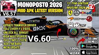 UPDATE MUSIM 2026🔥 Monoposto Mod APK v6.60 F1 2026 Livery Pack - Audi F1&update transfer musim 2026