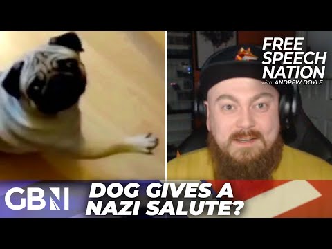 'Police arrested me over a JOKE!': Man prosecuted for a video showing a dog giving a Nazi salute...