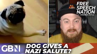 'Police arrested me over a JOKE!': Man prosecuted for a video showing a dog giving a Nazi salute...