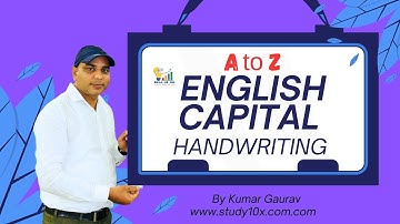 "How to Write English Capital Letters I Cursive Writing A to Z l Everyday Practice 3 Minutes Only" 