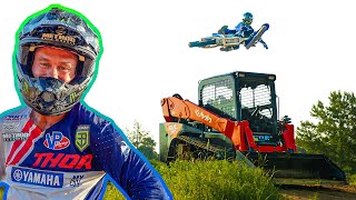 Best Way To Build Dirt Bike Jumps! New Kubota Tractors