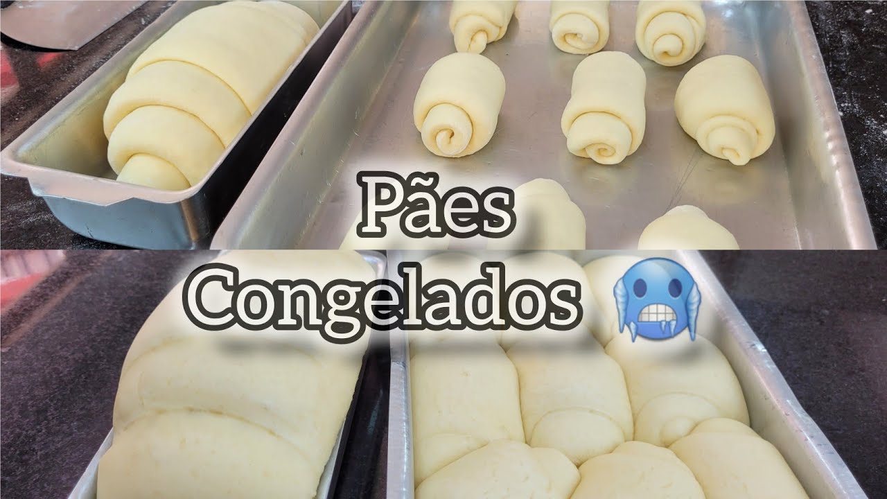 🚨PÃO CASEIRO CONGELADO😍Pare de ir a padaria faça essa receita de pães e congele ❗#paocaseirofofinho