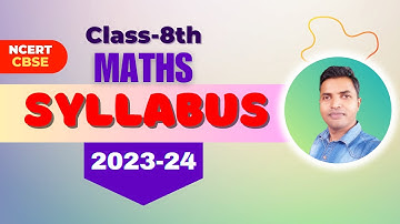 CBSE Class 8 Maths Syllabus 2023-24 | class 8 syllabus 2023-24
