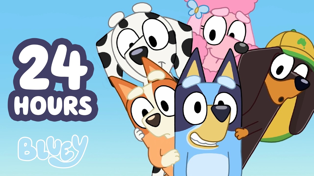 🔴LIVE: Best of Bluey's Friends and Family 💙 🌟 | 24 HOURS | Playtime Moments 🤩 | Bluey
