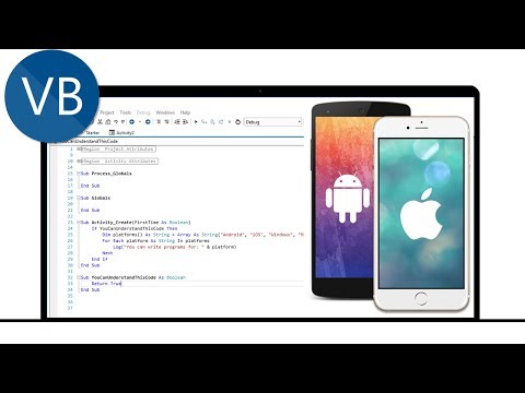 DEVELOP NATIVE ANDROID &  iPHONE (iOS ) APPS IN VISUAL BASIC - B4A, B4I,B4X