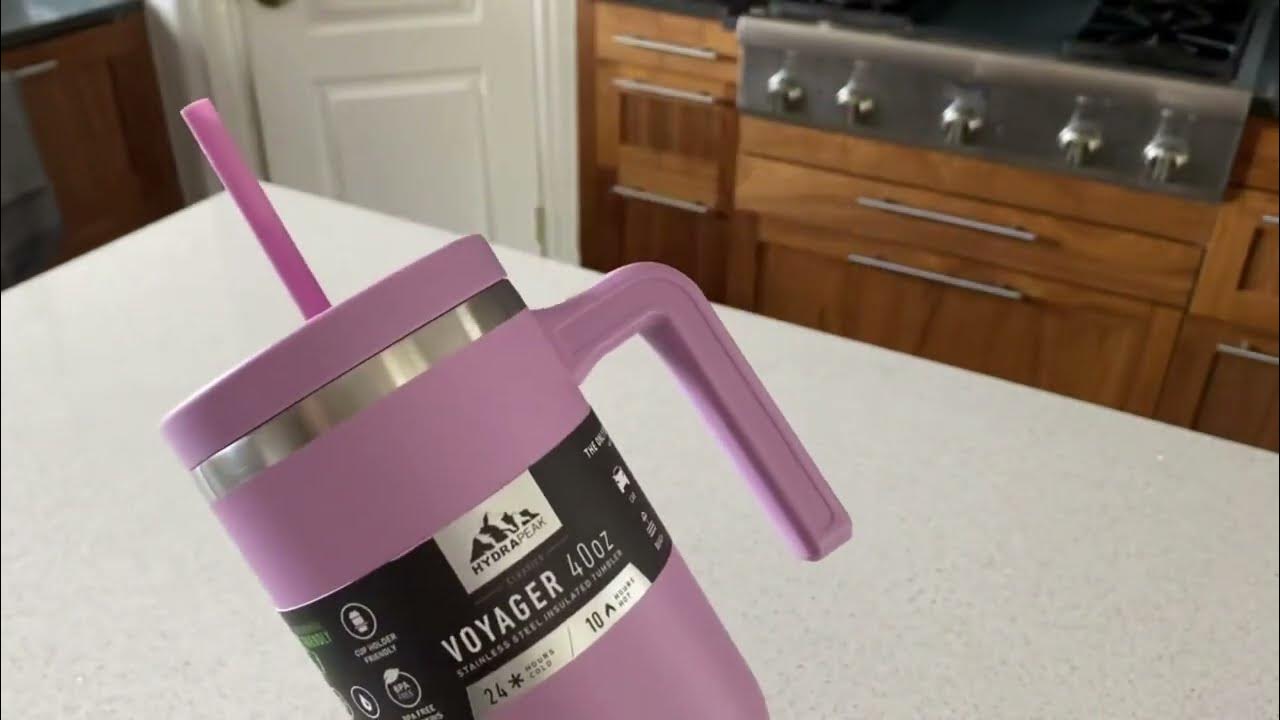 Hydrapeak Voyager 40oz Tumbler Review With Handle Straw Lid