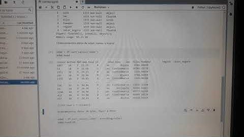 funcionamiento de la herramienta Python para la manipulación y visualización de la información.