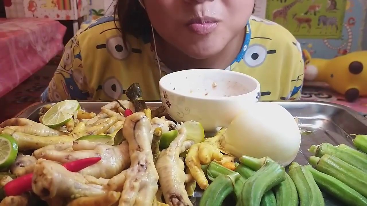 ASMR Eating Eating Chicken Leg Sound Eating Cambodia Fruit Khmer ASMR Eating Eating Chicken Leg Sound Eating Cambodia Fruit Khmer