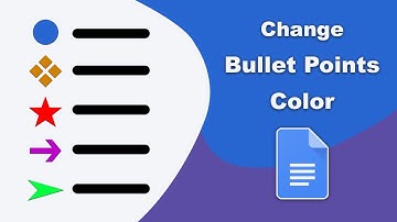How to change bullet points default color in google docs