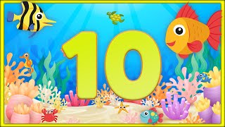 Counting with Fish to 10 | Learn Numbers &amp; Counting for Kids with Fish | Count to 10