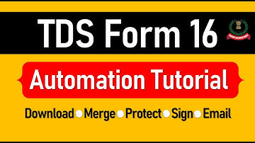 How to merge, protect, digital signed and email TDS form 16 to employee from excel vba |  - IPTM