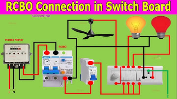 RCBO Connection in Electric Switch Board | Electrical House Wiring RCBO Circuit Breaker Connection