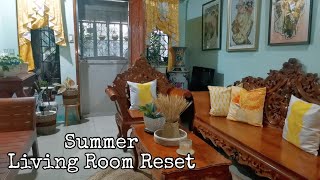 SUMMER LIVING ROOM RESET | CLEANING \& COOKING MOTIVATION OF SAHM