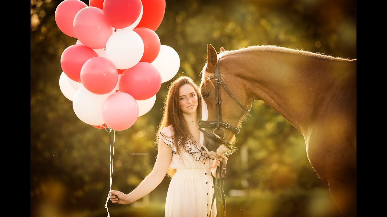 Pferdefotografie Mit Luftballons Tomspic Making Of Youtube