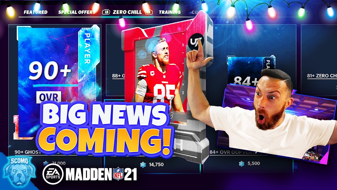 BIG CHANNEL NEWS COMING! CLUTCH PACKS & MORE REROLLS! [MADDEN 21]