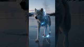 The Frost &amp; Blue Flame Wolf #shortsfeed #trending #viral #animalmystery #fantasy