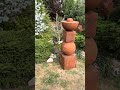 Minimalistic Rusty Metal Outdoor Totem Sculpture - Simple Shapes for Modern Garden Decor #Landscapes