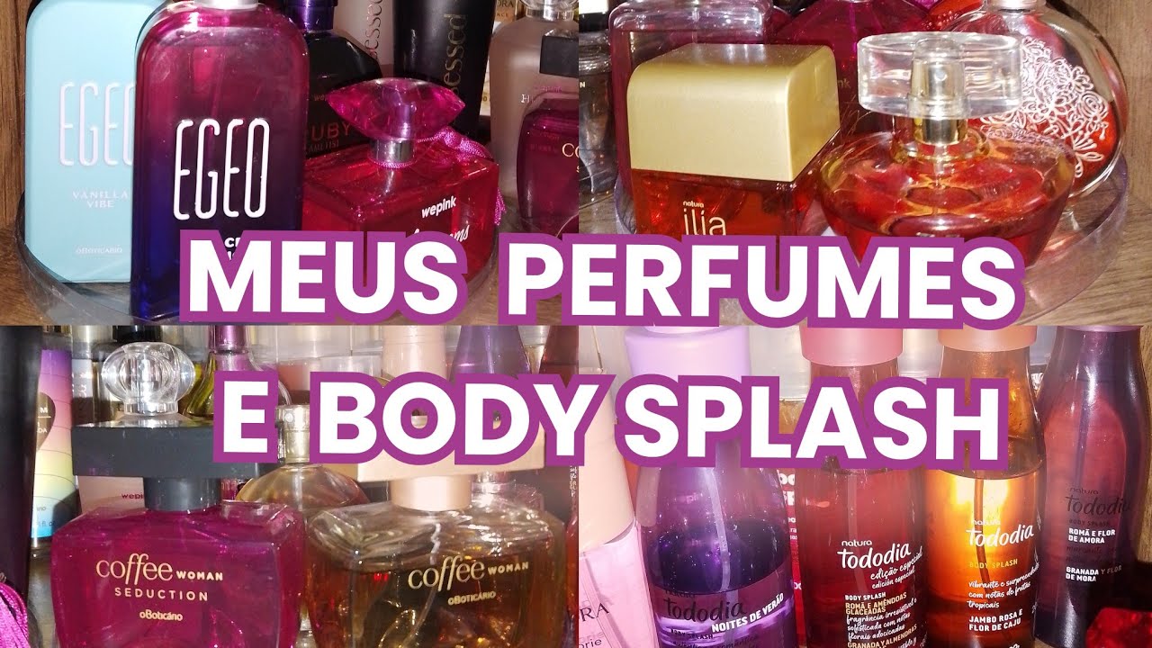 Tour pelos meus perfumes e body splash ✨ 