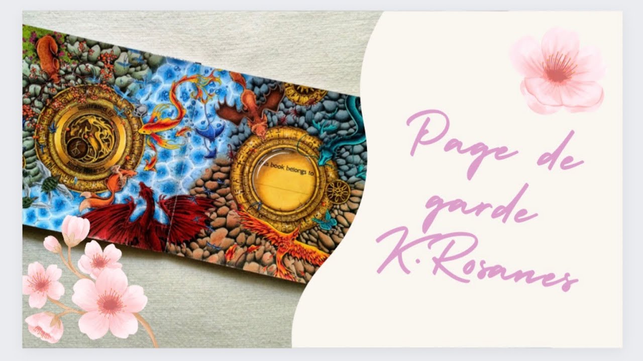 Je finis ma page de garde dans le MYTHOMORPHIA de K.Rosanes 🥵 [Blabla]