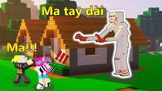 ONE VÀ NOOB YETI VÀO RỪNG PHÁT HIỆN NHÀ HOANG CÓ MA TAY DÀI TRONG MINECRAFT