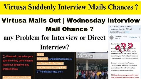 virtusa Mails out Today|virtusa Mails Wednesday 22nd oct 2025 ? |virtusa interview questions 2025