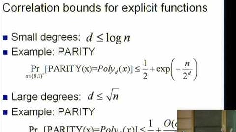 STPM - Correlation Bounds for Polynomials - Shachar Lovett