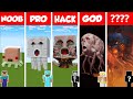 Minecraft real life ghast house build challenge  noob vs pro vs hacker vs god  animation