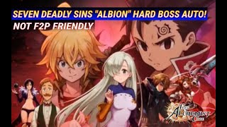 The Alchemist Code - Seven Deadly Sins Hard Boss, "Albion" Full Auto! (Not F2P Friendly)