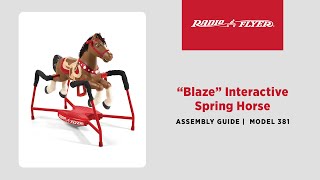 &quot;Blaze&quot; Interactive Spring Horse Assembly Video | Radio Flyer