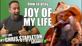 Country Music Piano Solo Cover - Joy Of My Life Christ Stapleton - Easy Lesson Tutorials With Shawn