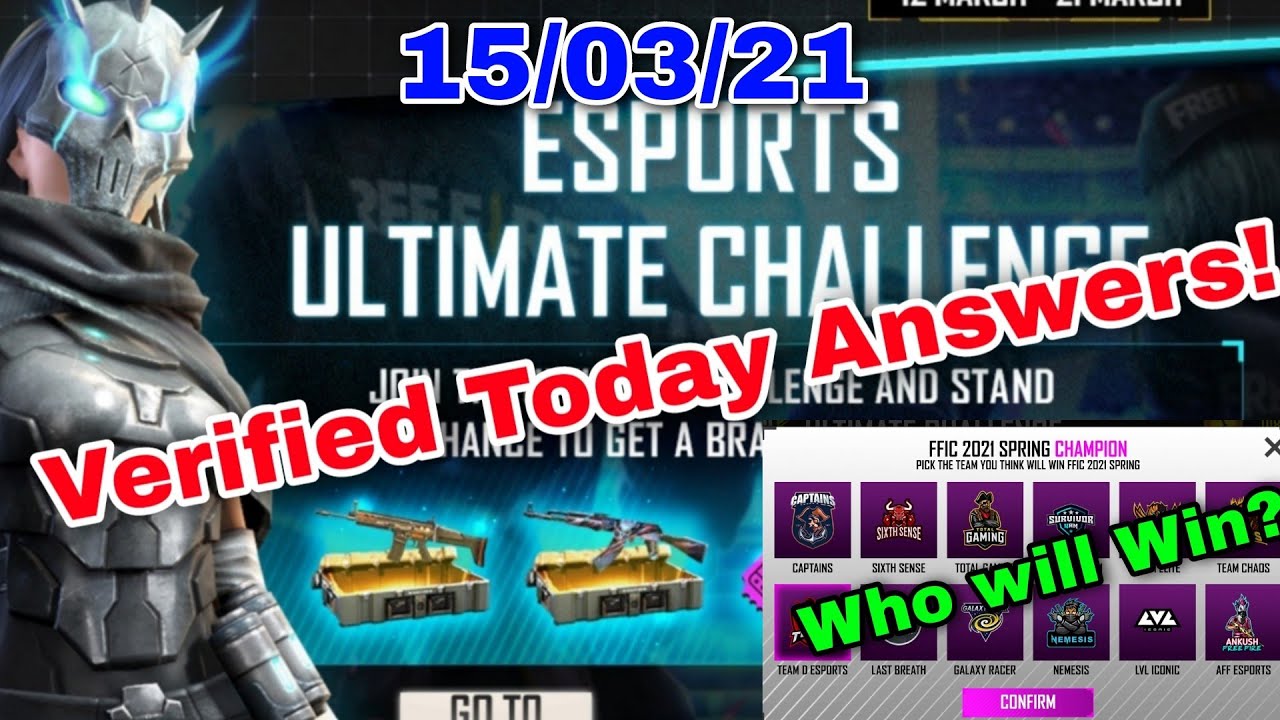 Esports Ultimate Challenge Today Answers and pickem Event Tamil |   Mokka Gamer Da | MGD_YT