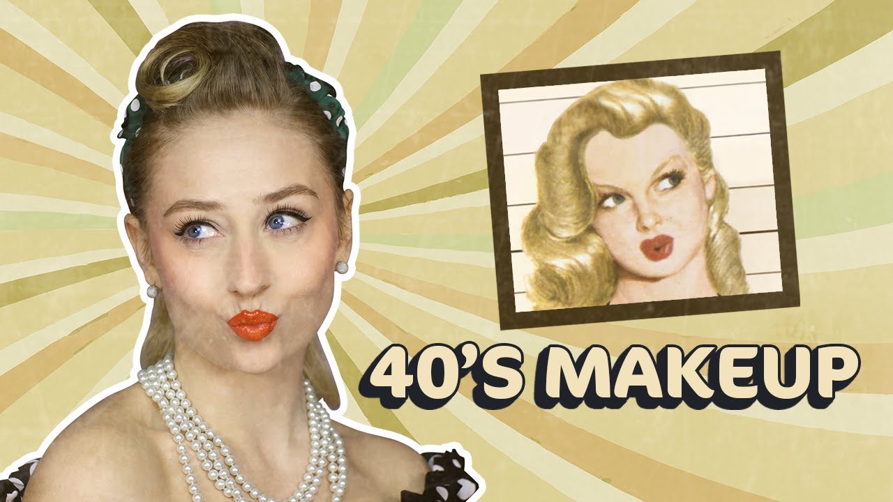 MAKIJAŻ RETRO - odtwarzamy makijaż w stylu lat 40. 💋